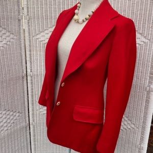 💋Vintage Evan Picone Red blazer.